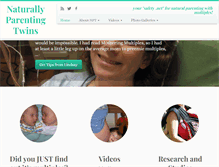 Tablet Screenshot of naturallyparentingtwins.net